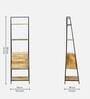 Daniels Solid Wood Bookshelf In Natural Finish