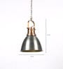 Hudson Antique Copper Metal Hanging Light