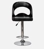 Danish Leatherette Bar Stools in Black & Brown Colour