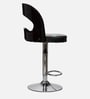 Danish Leatherette Bar Stools in Black & Brown Colour