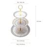 Dankotuwa Grey Iris 3 Tier Dessert Platter