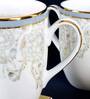 Dankotuwa Grey Iris Coupe Coffee Mug Set of 2