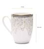 Dankotuwa Grey Iris Coupe Coffee Mug Set of 2