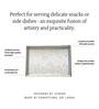 Dankotuwa Grey Iris Rectangle Tray