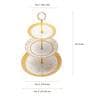 Dankotuwa Mustard Iris 3 Tier Dessert Platter