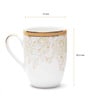Dankotuwa Mustard Iris Coupe Coffee Mug Set of 2
