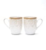 Dankotuwa Mustard Iris Coupe Coffee Mug Set of 2
