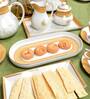 Dankotuwa Mustard Iris Oval Platter