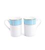 Dankotuwa Stripe Blue Classic Coffee Mug Set of 2