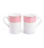 Dankotuwa Stripe Pink Classic Coffee Mug Set of 2