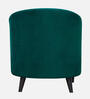 Danney Fabric Barrel Chair With Ottoman in Green Colour