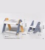 Danny Plastic Kids Activity Table in Blue & Yellow Colour with Block Wall