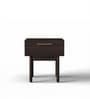 Danone Quark Sheesham Wood Bedside Table in Burnt Oak Finish
