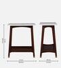 Dante Solid Wood End Table In Walnut Colour