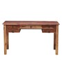 Danuta Solid Wood Writing Table in Rustic Teak Finish