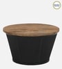 Danzi Metallic Coffee Table In Black And Natural Finish