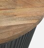 Danzi Metallic Coffee Table In Black And Natural Finish
