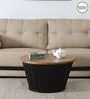Danzi Metallic Coffee Table In Black And Natural Finish