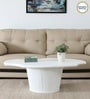 Danzi Metallic Coffee Table In White Finish