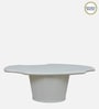 Danzi Metallic Coffee Table In White Finish