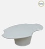 Danzi Metallic Coffee Table In White Finish