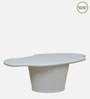 Danzi Metallic Coffee Table In White Finish
