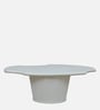 Danzi Metallic Coffee Table In White Finish