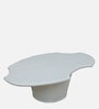 Danzi Metallic Coffee Table In White Finish