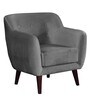 Darcy Fabric 1 Seater Sofa in Soft Grey Colour