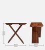 Darcy Bedside Table Set Of 2 In Natural Teak Finish