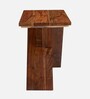 Darcy Contemporary Rectangle Tea Table Side Table In Teak Finish