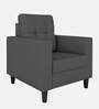 Darcy Fabric 1 Seater Sofa in Grey Colour