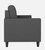 Darcy Fabric 1 Seater Sofa in Grey Colour