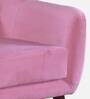 Darcy Velvet 1 Seater Sofa in Blush Pink Colour