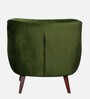 Darcy Velvet 1 Seater Sofa in Olive Green Colour