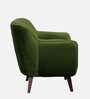 Darcy Velvet 1 Seater Sofa in Olive Green Colour