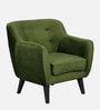 Darcy Velvet 1 Seater Sofa in Olive Green Colour