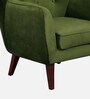 Darcy Velvet 1 Seater Sofa in Olive Green Colour