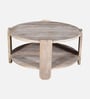 Daria Mango Wood Coffee table in Whitewash Finish Daria Mango Wood Coffee table in Whitewash Finish