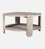 Daria Mango Wood Coffee table in Whitewash Finish Daria Mango Wood Coffee table in Whitewash Finish