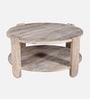 Daria Mango Wood Coffee table in Whitewash Finish Daria Mango Wood Coffee table in Whitewash Finish