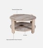 Daria Mango Wood Coffee table in Whitewash Finish Daria Mango Wood Coffee table in Whitewash Finish