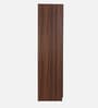 Dario 3 Door Wardrobe In Rolex Brown & Suede Finish With Locker & Drawer