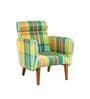 Dark And Handsome Teak Accent Chair In Assorted Colour