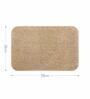 Dark Beige Absorbent and Quick-Dry Polyester Bath Mats 38x58 cm