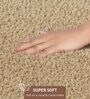 Dark Beige Absorbent and Quick-Dry Polyester Bath Mats 38x58 cm