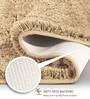 Dark Beige Absorbent and Quick-Dry Polyester Bath Mats 40x60 cm
