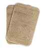 Dark Beige Absorbent and Quick-Dry Polyester Bath Mats 50x70 cm