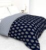 Dark Blue 4-Piece Combo Of Double Bed AC Comforter & Bedsheet Set