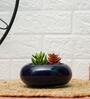 Dark Blue Ceramic Desk Pot